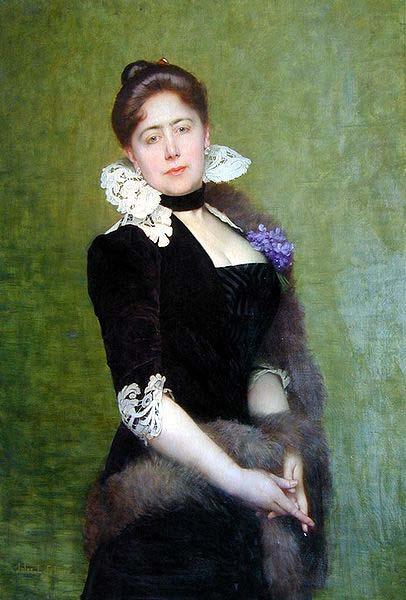 Lefebvre, Jules Joseph Portrait of a Lady oil painting picture